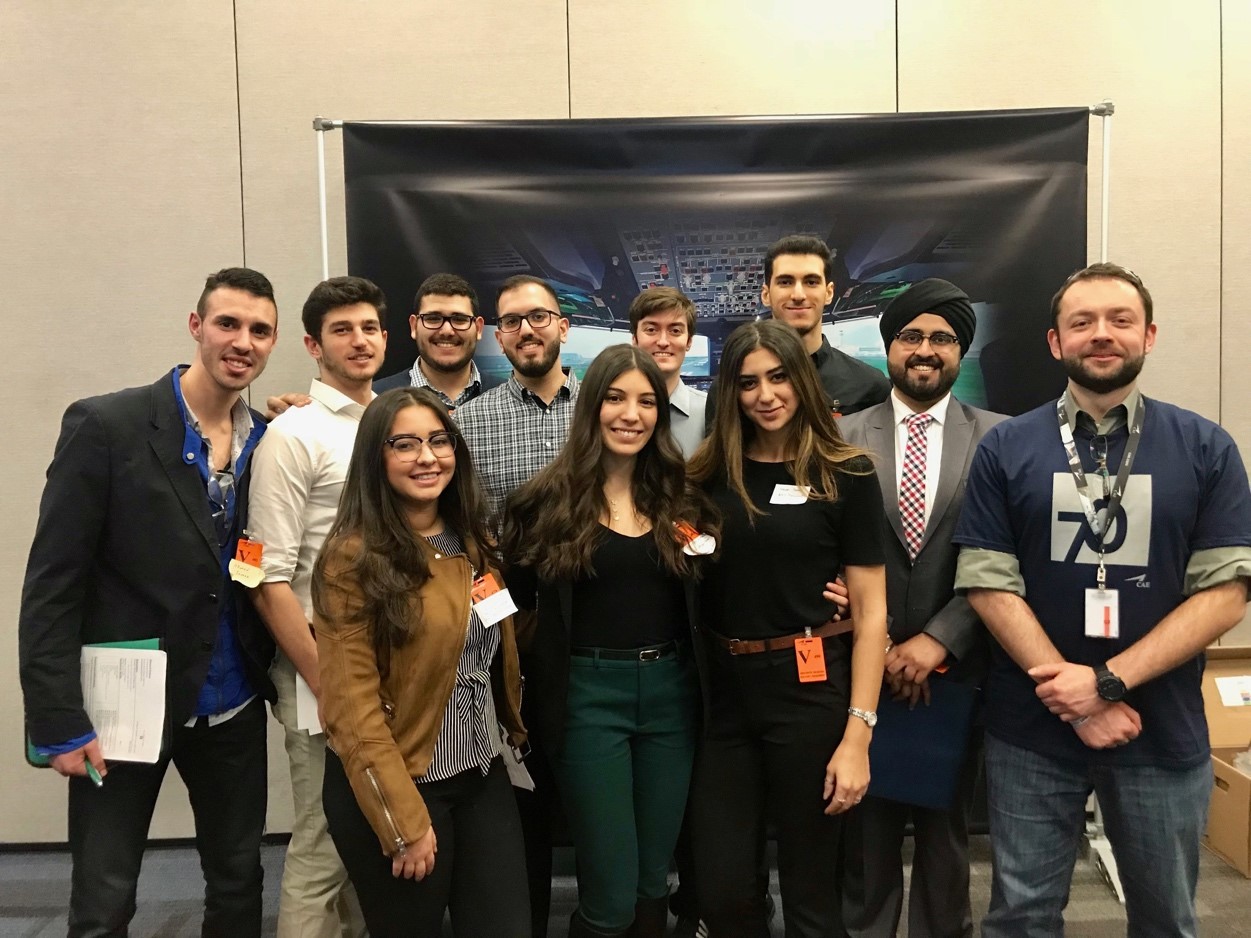 Concordia University Student Chapter visits CAE HQ in Montreal, Canada on March 23, 2018 Concordia University Student Chapter visits CAE HQ, 2018