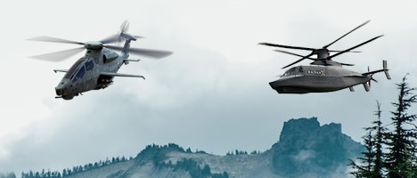 Bell 360 Invictus and Sikorsky Raider X collage