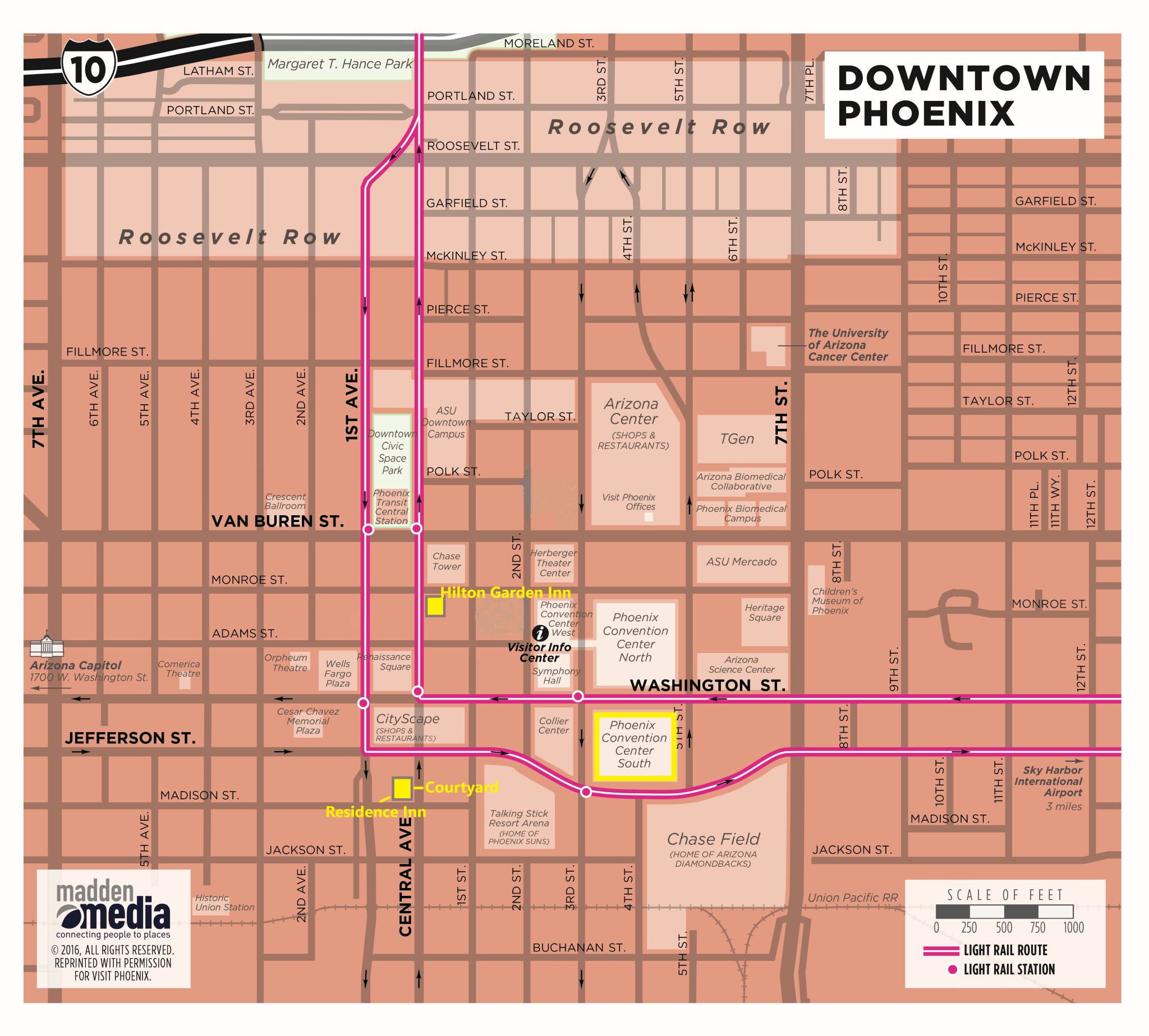 Downtown Phoenix Map