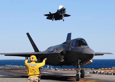 F-35B Landing on USS Wasp