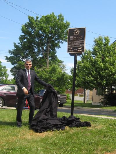 Morton plaque unveiling