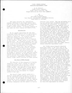 V/STOL Control-Display Subsystem Requirements Study - Vertical Flight ...
