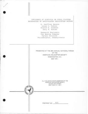 Influence of Airfoils on Stall Flutter Boundaries Of Articulated ...
