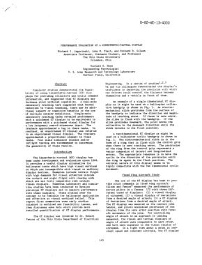Performance Evaluation Of A Kinesthetic-Tactual Display - Vertical ...