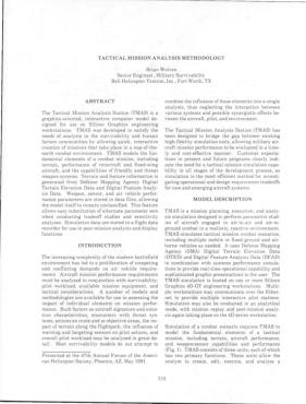 Tactical Mission Analysis Methodology - Vertical Flight Library & Store