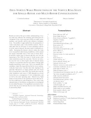 Free-Vortex Wake Predictions of the Vortex Ring State for Single-Rotor ...