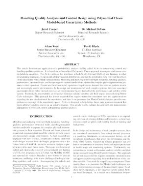 Handling Quality Analysis and Control Design using Polynomial Chaos ...