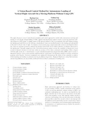 A Vision-Based Control Method for Autonomous Landing of Vertical Flight ...