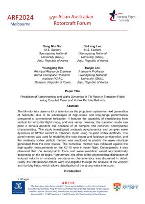 Prediction of Aerodynamics and Wake Dynamics of Tilt Rotor in ...
