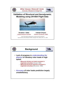 Validation of Structural and Aerodynamic Modeling using UH-60A Flight ...