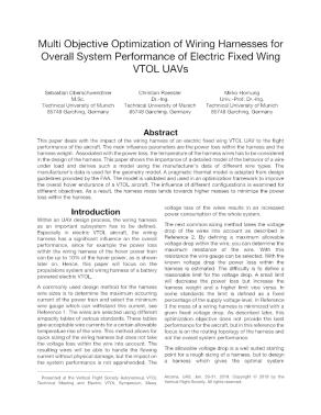 Multi Objective Optimization of Wiring Harnesses for Overall System ...