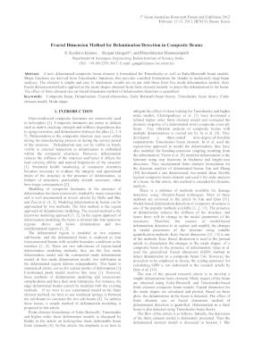 Fractal Dimension Method for Delamination Detection in Composite Beams ...