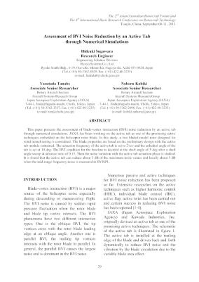 Assessment of BVI Noise Reduction by an Active Tab through Numerical ...