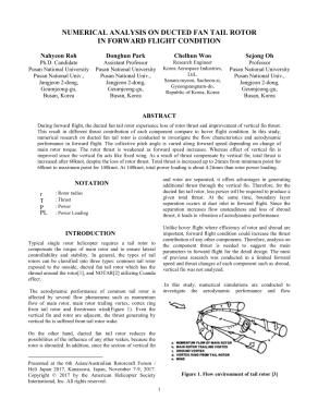 Numerical Analysis On Ducted Fan Tail Rotor In Forward Flight Condition ...