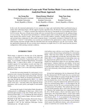 Structural Optimization of Large-scale Wind Turbine Blade Cross ...