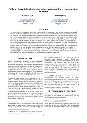 Public Key-Based Lightweight Mutual Authentication and Key Agreement ...