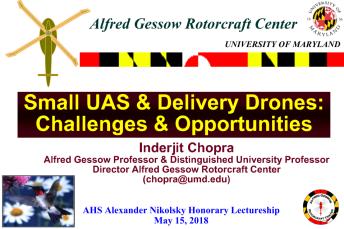 Small UAS & Delivery Drones: Challenges & Opportunities [Presentation ...