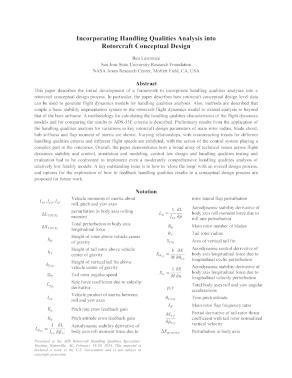 Incorporating Handling Qualities Analysis into Rotorcraft Conceptual ...