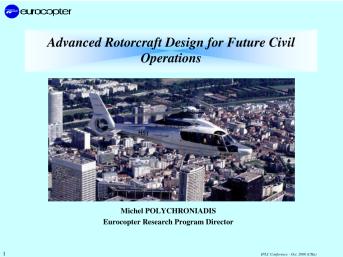 Advanced Rotorcraft Design for Future Civil Operations - Vertical ...