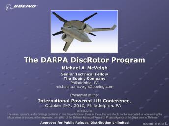 The DARPA DiscRotor Program - Vertical Flight Library & Store