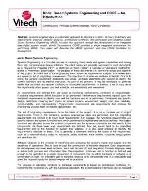 Model Based Systems Engineering and CORE - An Introduction - Vertical ...