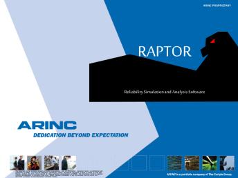 RAPTOR - Reliability Simulation and Analysis Software - Vertical Flight ...